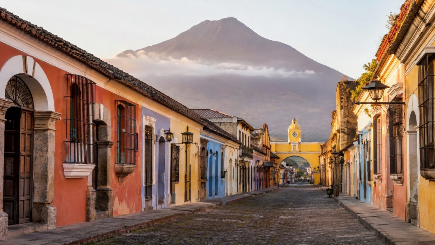 Antigua Guatemala: Vulkane, Innenhöfe und Märkte in einen guten Rhythmus bringen