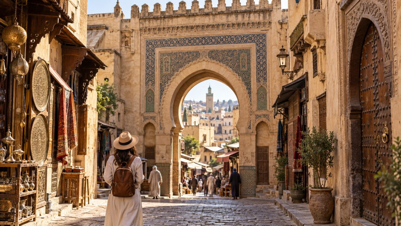 Fès Medina ohne Verlaufen-Stress: Marokko mit Toren, Gassen und Dachpause